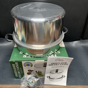 ROOTS & BRANCHES VKP1054 Aluminum Fruit Saver Steam Canner 7 Qrt Capacity, EUC.